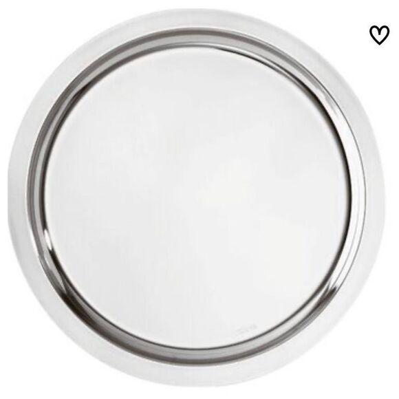 Genuine Sambonet Italy SBT Silver Tone Stainless Steel Round Serving Tray 13 3/4 - Picture 1 of 6